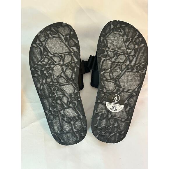 VOLCOM ECO RECLINER SLIDE SANDALS SIZE 6 BLACK Women's NWOT - Picture 4 of 5